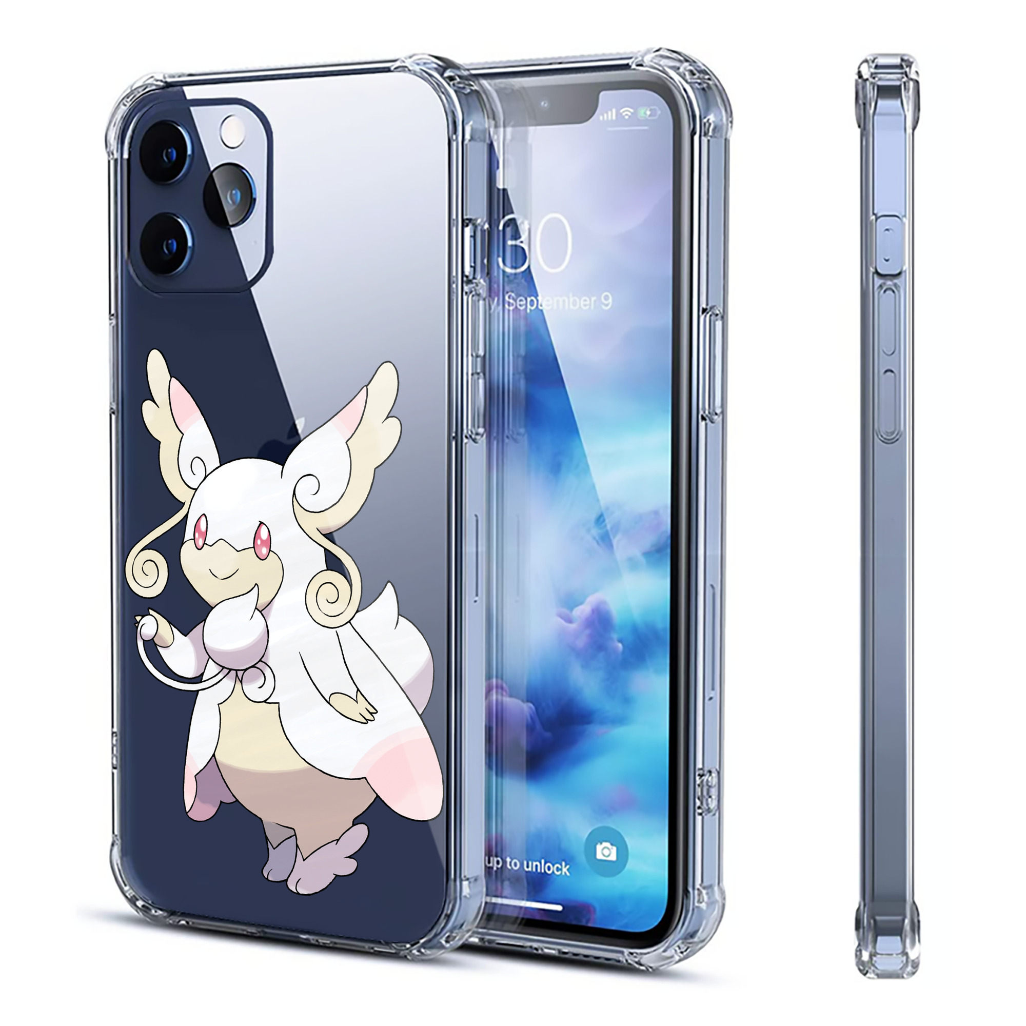 （画像用） ポケットモンスター Pokémon 【iPhone 12シリーズ対応】透明スマホケース（クリアソフトケース）
